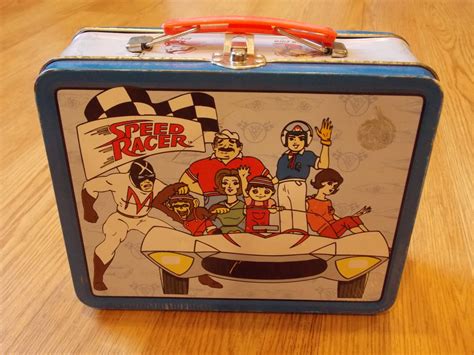 speed racer metal lunch box|VINTAGE METAL SPEED RACER LUNCH BOX .